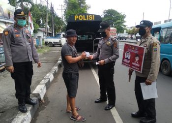 23 Pelanggar Prokes di Malalayang hanya Dapat Teguran lalu Diberi Masker Gratis