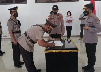 Kapolres Kepulauan Sangihe Pimpin Sertijab, Ini Daftarnya