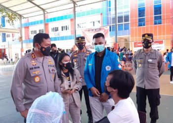 BEM Nusantara Sulut Bersama Polda Gelar Vaksinasi