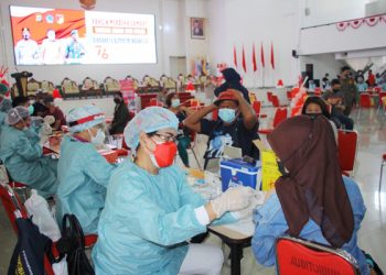 Gelar Gerai Vaksin Merdeka Samrat, Polda Sulut Targetkan 5.000 Dosis Astrazeneca Tersalur