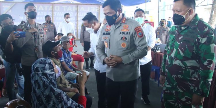 Kapolda Sulut Desak Polres dan Forkopimda di Boltim Percepat Capaian Vaksinasi Covid-19