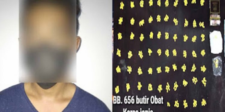 Ratusan Butir Trihexyphenidyl Disembunyikan di Kamar Mandi Kekasih, Pelaku Diciduk Polisi
