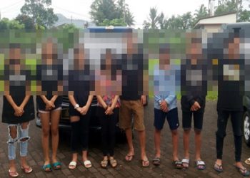 Waduh! 10 Remaja Tomohon Ketahuan Mabuk dan Hirup Lem