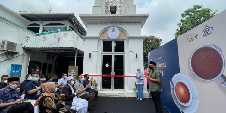 Wujud Nyata Ekonomi Berbasis Masjid, ISYEF Sulap Tower Masjid Jadi Coffee Shop