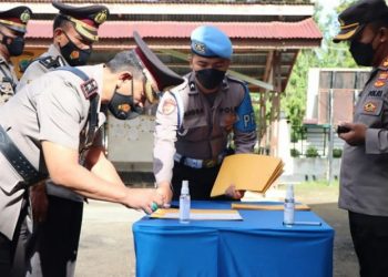 Sertijab di Polres Bolmut, Kompol Semuel Kayangan Jabat Wakapolres