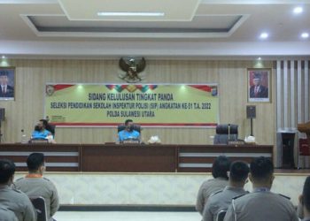 Sidang Kelulusan Seleksi SIP Polda Sulut, 39 Peserta Dinyatakan Lulus Terpilih, Ada 3 Polwan   