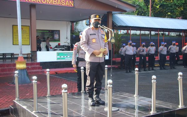 Kapolda Sulut Berikan Arahan kepada 309 Serdik Bintara Polri