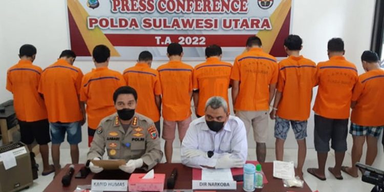 11 Kasus Narkoba Diungkap Polda Sulut selama Maret 2022