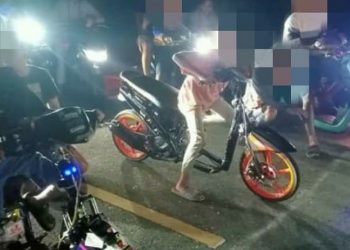 Personel Polres Kotamobagu Amankan 44 Motor saat Balapan Liar di Bakan   