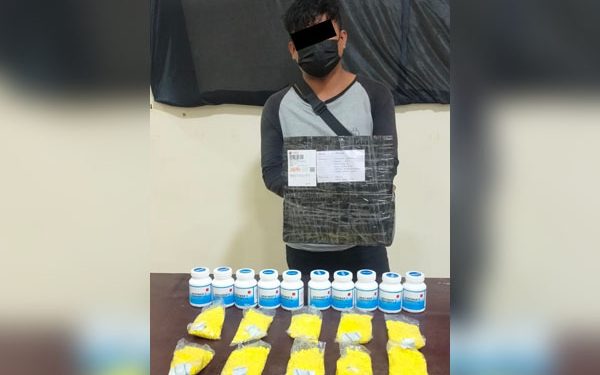 Polresta Manado Tangkap Terduga Pengedar Beserta 10.000 Butir Trihexyphenidyl