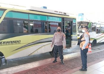 Petugas Posyan Terminal Tangkoko Bitung Tingkatkan Pengawasan Arus Balik Lebaran