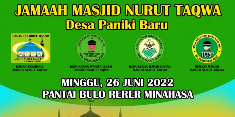 Jemaah Masjid Nurut Taqwa Akan Wisata Dakwah ke Pantai Bulo Rerer Minahasa, Catat Waktunya