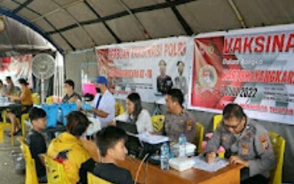 Sambut Hari Bhayangkara ke-76, Polres Minsel Gelar Vaksinasi Massal 