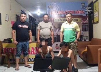 2 Terduga Pelaku Curanik Sekolah Diringkus Polsek Lolayan