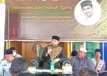 Beri Tausiah di Rutan Masamba, Habib Ahmad Al Habsy Pesankan Hal Ini Ke Warga Binaan