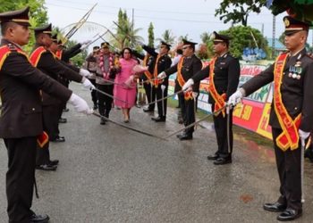 AKBP Dandung Resmi Jabat Kapolres Kepulauan Talaud, Ini Rangkaian Penyambutan yang Meriah