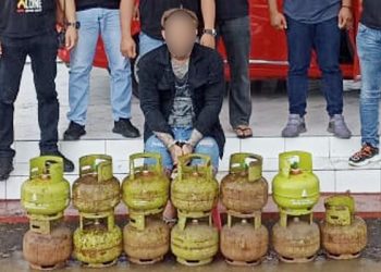 Tim Anti Bandit Polres Tomohon Amankan Pasutri Pencuri Tabung LPG di Walian