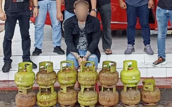 Tim Anti Bandit Polres Tomohon Amankan Pasutri Pencuri Tabung LPG di Walian