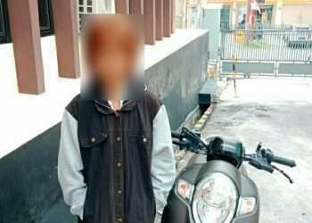Perempuan 14 Tahun Nekat Curi Motor di Bitung