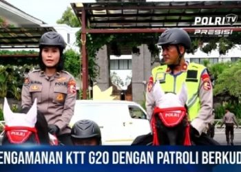 Pengamanan KTT G20, Polri Terjunkan Patroli Berkuda