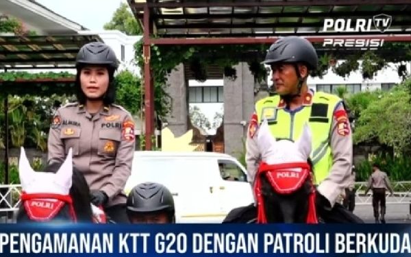 Pengamanan KTT G20, Polri Terjunkan Patroli Berkuda