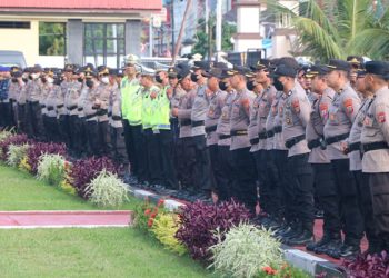 Ribuan Polisi Siap Amankan Perayaan Malam Tahun Baru 2023 di Manado