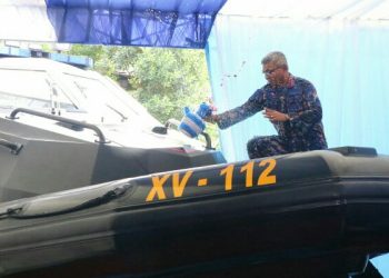 Ketambahan 2 Armada, Kapolda Sulut Resmikan Penggunaan Kapal Karet RIB Milik Polairud 