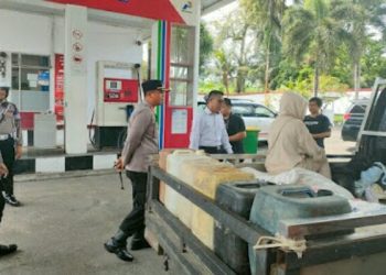 Pantau SPBU, Kapolres Bitung Temukan Kecurangan Pengisian BBM 