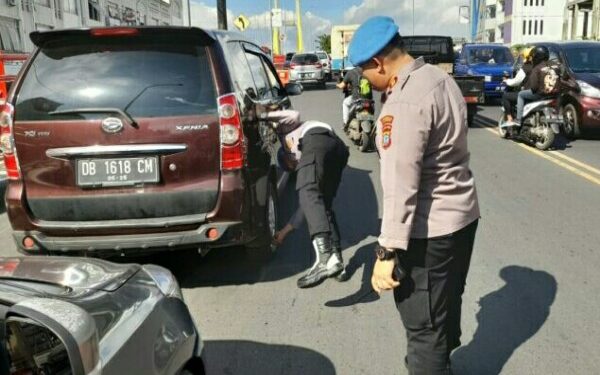 Parkir Liar di Jalan Piere Tendean Ditertibkan Sie Propam Polresta Manado 