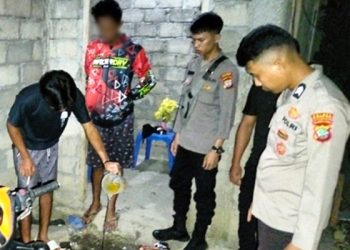 Polsek Tutuyan Bubarkan Pesta Miras di Togid Boltim