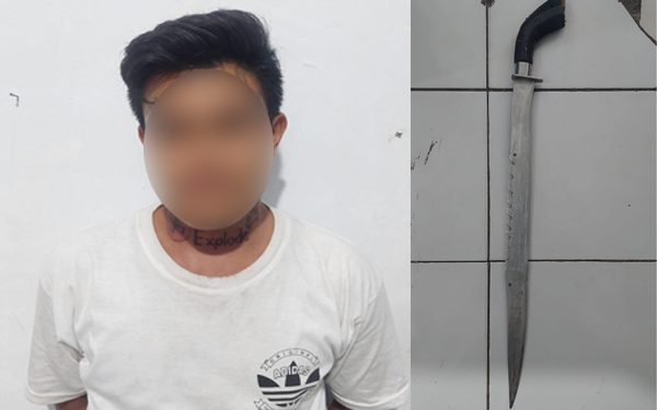 Kedapatan Bawa Senjata Tajam, Pria Aertembaga Ini Ditangkap Tim Resmob Polres Bitung
