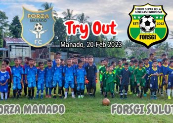 Siapkan Pemain Sepak Bola Berkarakter, Tim Forsgi Football Academy Sulut Jalani Pertandingan Persahabatan 