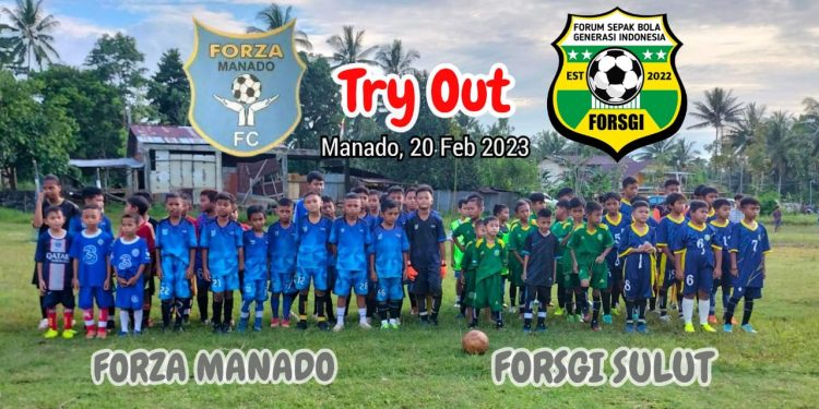Siapkan Pemain Sepak Bola Berkarakter, Tim Forsgi Football Academy Sulut Jalani Pertandingan Persahabatan 