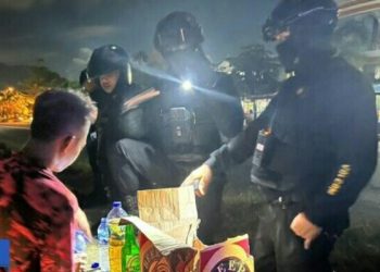 Sikat Pemabuk Jalanan di Sindulang, Polresta Manado Datangi Anak Muda Pesta Miras