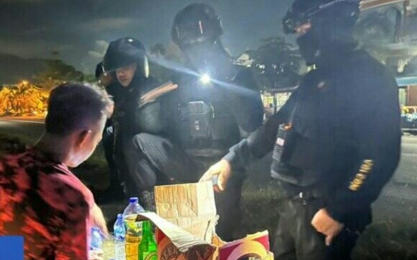 Sikat Pemabuk Jalanan di Sindulang, Polresta Manado Datangi Anak Muda Pesta Miras