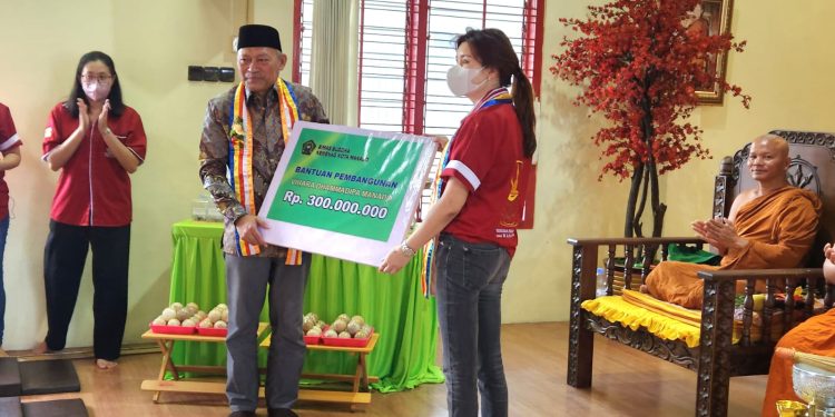 Renovasi Vihara, Kemenag Sulut Kucurkan Bantuan Rp300 Juta 