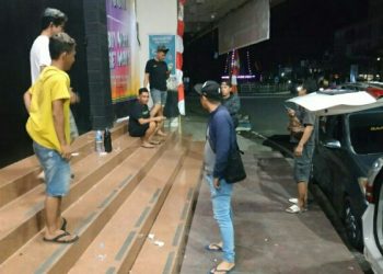 Polres Kotamobagu Bubarkan Pesta Miras Sekelompok Anak Muda di Pusat Pertokoan