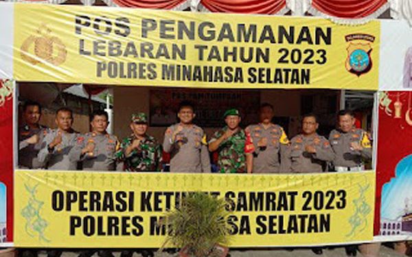 TNI-Polri di Minahasa Selatan Bersinergi Sukseskan Operasi Ketupat