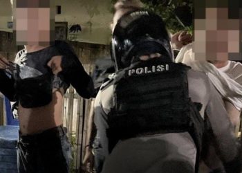 Polresta Manado Bubarkan Pesta Miras di Paniki Bawah