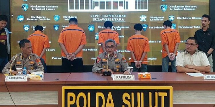 Ditreskrimum Polda Sulut Ungkap Kasus Perdagangan Orang di Ranotana, 5 Pelaku Ditahan