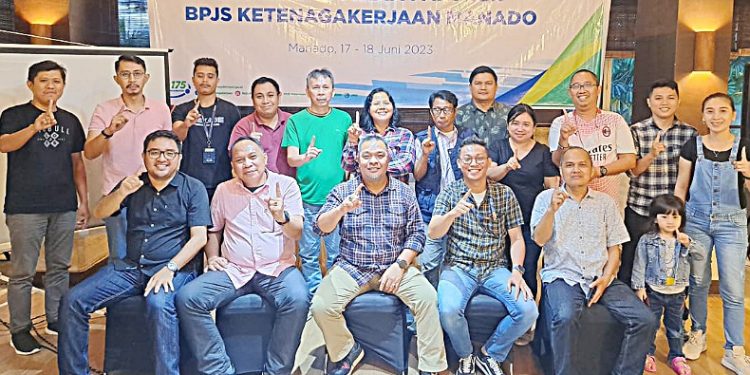 BPJamsostek Sulut Gelar Gathering Media Partner di Grand Luley 