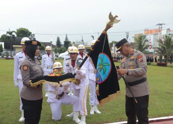 Kapolda Sulut Pimpin Upacara Pemuliaan Nilai-nilai Luhur Tribrata, Diawali Pencucian Pataka