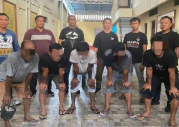 5 Pelaku Pengeroyokan di Teling Bawah Dibekuk Tim Resmob On The Road Polresta Manado