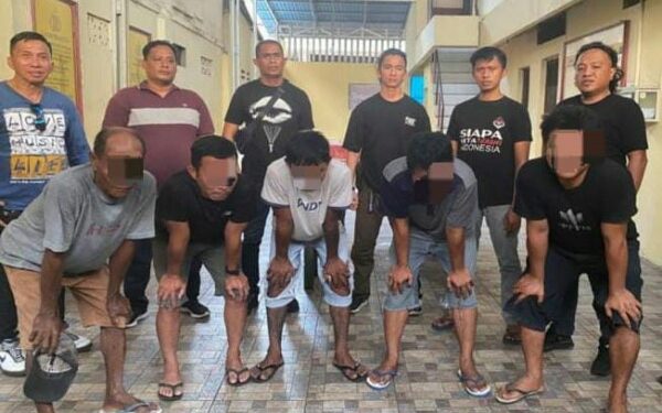 5 Pelaku Pengeroyokan di Teling Bawah Dibekuk Tim Resmob On The Road Polresta Manado