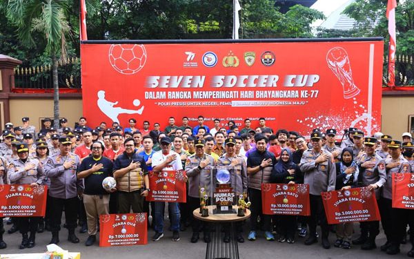 Polri Bersama Wartawan Gelar Bhayangkara Presisi Seven Soccer Cup, ini Tujuannya