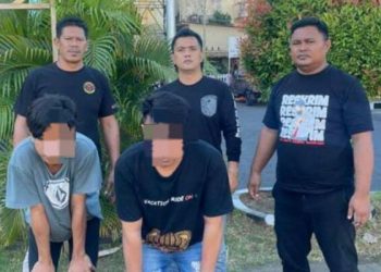 2 Pelaku Penganiayaan di Marina Plaza Diamankan Tim Resmob On The Road Polresta Manado