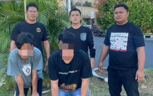 2 Pelaku Penganiayaan di Marina Plaza Diamankan Tim Resmob On The Road Polresta Manado
