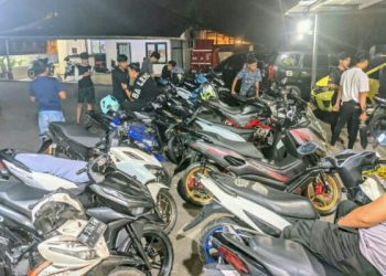 Bubarkan Balap Liar, 21 Sepeda Motor Kena Tilang