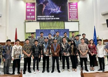 Fredrik Falen Wongkar dan Prayer Paruntu Resmi Pimpin GMKI Cabang Manado Periode 2023-2025