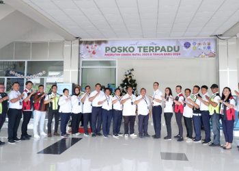 Gelar Apel Posko, Bandara Sam Ratulangi Sambut Natal dan Tahun Baru